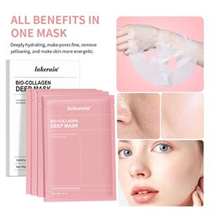 Bio-Collagen Real Deep Mask, Hydrating Overnight Hydrogel Ma