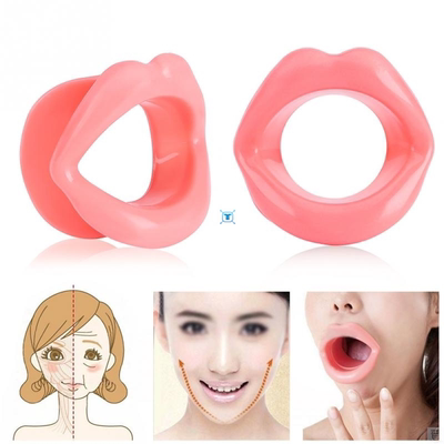 Silicone Rubber Face Lifting Lip Trainer Mouth Muscle练习笑
