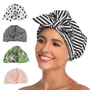 6 Colors Satin Bonnet Salon Bonnet Night Hair Hat For Natura
