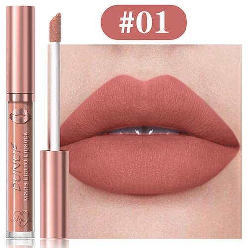 18 Color Waterproof Lip Gloss Nude Apricot Matte Liquid Lips