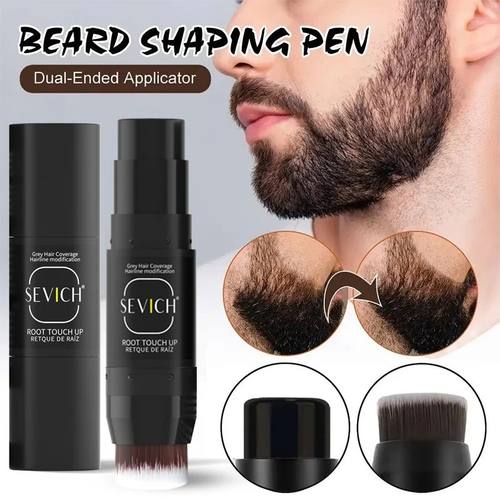 2 In 1 Beard Filling Stick Repair Stamp Waterproof Beard Pen