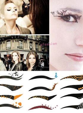 4 Pairs/set Eyeshadow Eyeliner Sticker Eyebrow Sticker Tatto