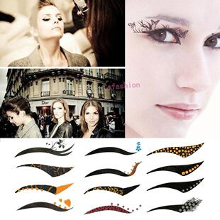 4 Pairs/set Eyeshadow Eyeliner Sticker Eyebrow Sticker Tatto