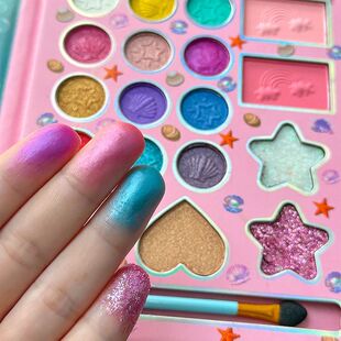 18-color children's makeup set, pearlescent matte and glitte