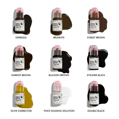 9 Colors 15ML Permanent Makeup Pigment Microblading Supplies