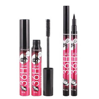 New 36 Hour Mascara & Eyeliner Set 2 In 1 Mascara Eyeliner P