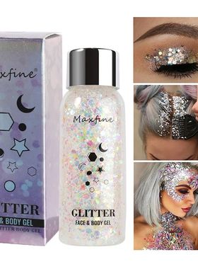 Body Glitter Gel Sequ Long Acting Face Eyes Hair Prom Party