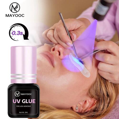 UV Eyelash Glue Adhesive Eyelash Extensions 0.1S Fast Drying
