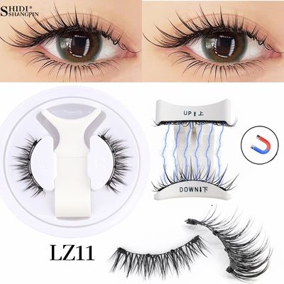 Magnetic Lashes Kits 1Pair 3D Magnet Band Soft Natural Fluff
