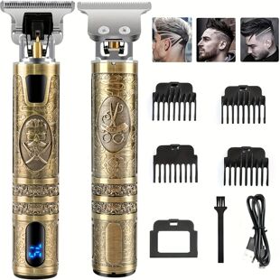 Electric Hair Clipper With LCD Display Oil Head Hair Cutting