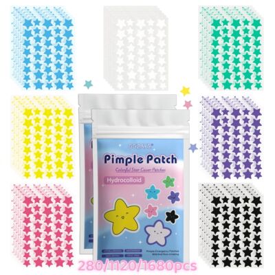 280/1120/1680pcs Seven-Color Star Pimple Patches – Invisibl