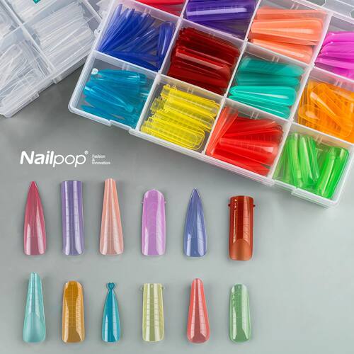 Nailpop Colorful Nail Dual Forms Reusable Molds With Scale M