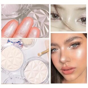 Shimmer Diamond Glow Highlighter – 2-Color Palette for Cont