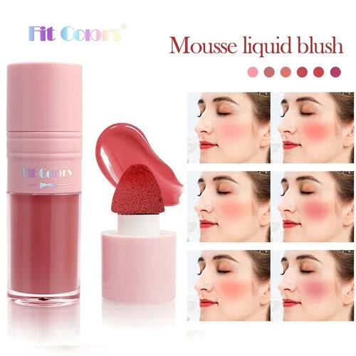 Liquid Blush Cheek Tint Sponge Tip Soft Smooth Face Contour