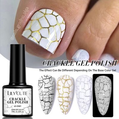 7ml Crackle Gel Nail Polish Cracking Nail Gel Quick Dry Nail