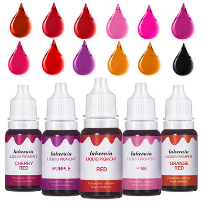 New 10ml Liquid Pigment for Lip Gloss Color Pigment Dyeing