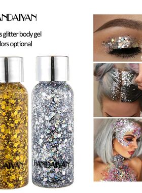 Multipurpose High Gloss Body Glitter Nail & Hair Gel Art Wat