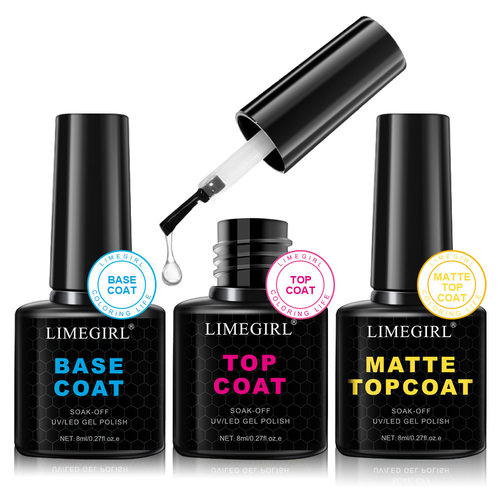HEMA FREE Primer Base Coat Topcoat and Color Gel Polish Wate