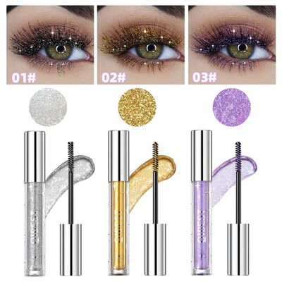QIBEST Sparkling Diamond 3D Mascara Long Lasting Makeup Curl