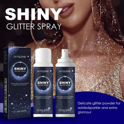 Shiny Glitter Spray Radiant Silver Glitter Spray for Hair &B