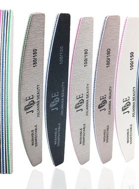 10 Pcs Nail File 100 150 180 240 Grit Unhas De Gel Nail