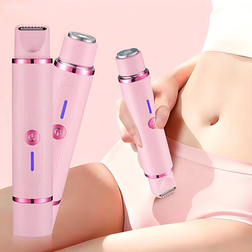 Woman Hair Trimmer Electric Razor,Dual-Head 2 IN 1 Design,Fe