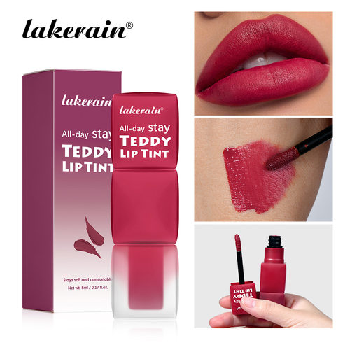1pc Matte Velvet Lip Gloss, Highly Saturated Liquid Lip Mud,