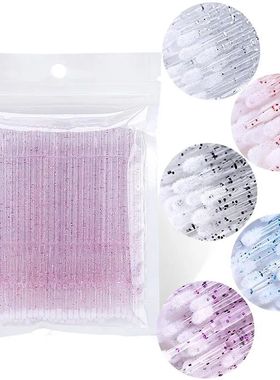 100PCS Disposable Eyelashes Extension Brushes Lash Swab Micr