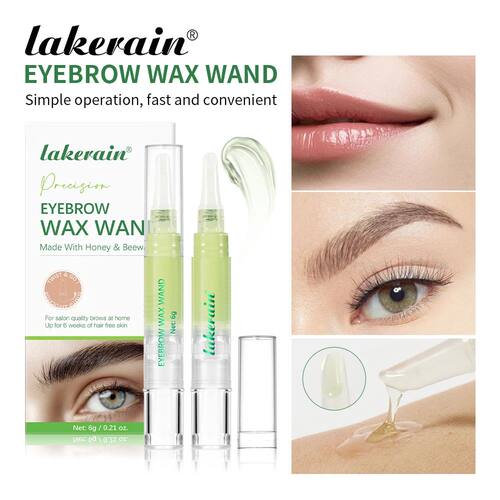 Eyebrow Wax Wand Set Gentle Formula Easy DIY Salon Long-last