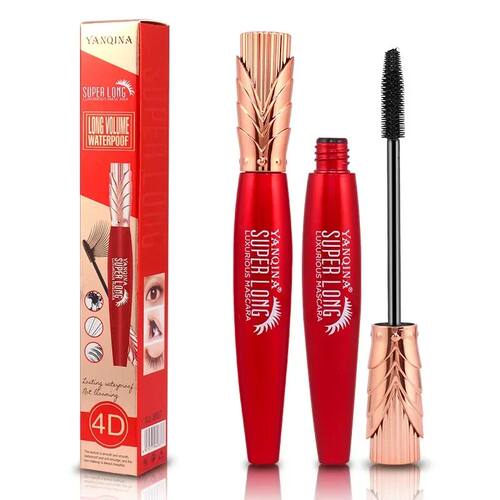 4D Silk Fiber Mascara Lengthening Waterproof Long Lasting Cu
