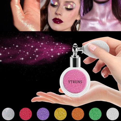 Star glitter spray, mixing color system, body makeup highlig