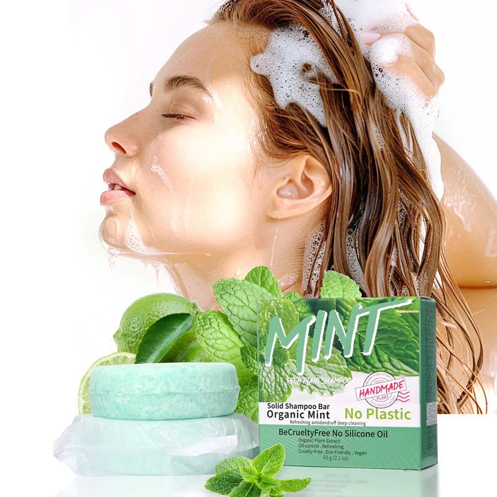 Ice Cool Refreshing Mint Essential Oil Shampoo Hand Soap Sol - 实物图
