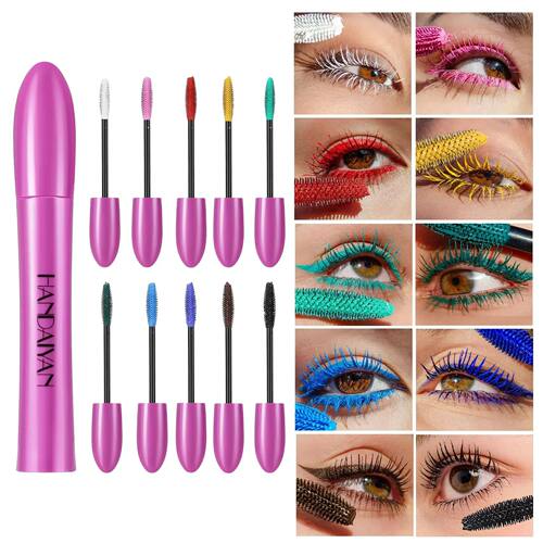 Colorful Silk Mascara Waterproof Mascara Blue Red Black Crea