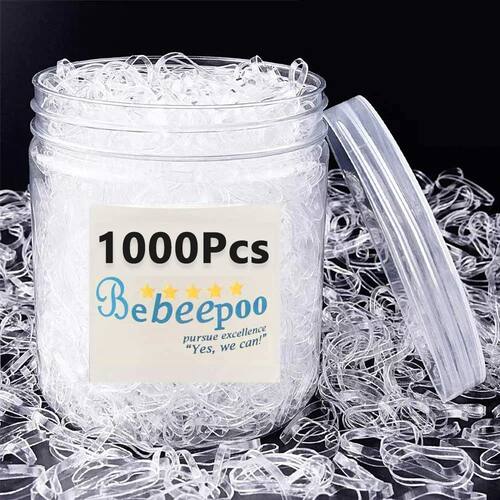 Clear Ponytail Ropes Rubber Bands Holder Elastic for Women G