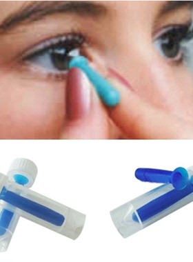 Silicone Contact Lens Stick Sucker Suction Cup Soft Gel Port