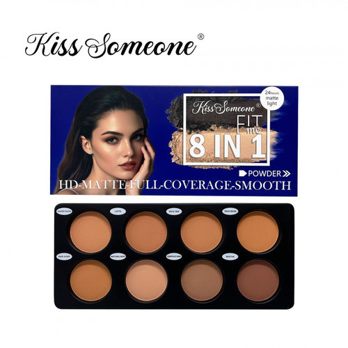 Coffee Color Contour Palette Makeup 8 Colors Long-Lasting8