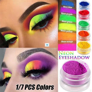 Eyeshadow Loose Powder Shimmer Neon Pigment Shining 6PCS