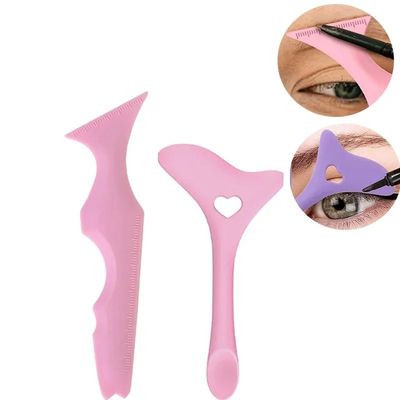2Pcs Set Multifunctional Eye Makeup Tool Silicone Beauty Rul