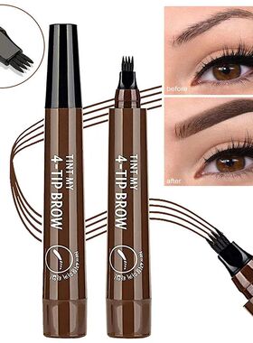 4 Point Eyebrow Pencil Maquillajes Para Mujer Waterproof Liq