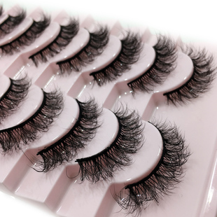 Lashes 5/10 pairs 3D Faux Mink Lashes Natural False Eyelashe