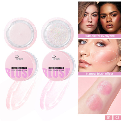 Warm Blush Transparent Color Changing Gel High Glow Blush Cr