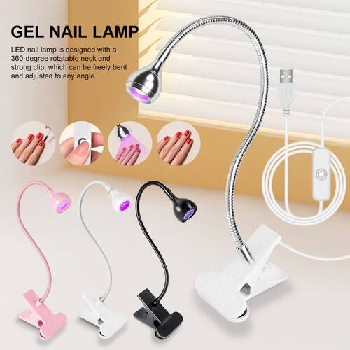 UV LED Light for Nails Polish Drying Lamp 360 Flexible Clip-