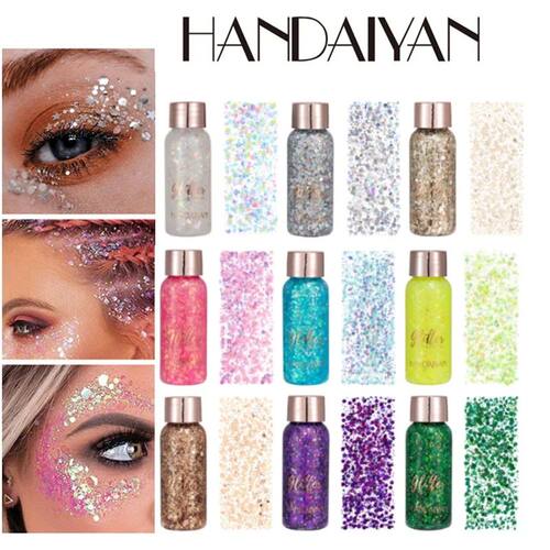Eye Glitter Nail Hair Body Face Stickers Gel Art Loose Sequ