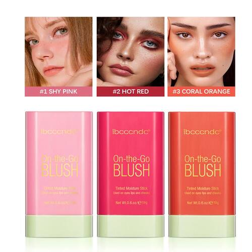 ibcccndc Rotating Blush Cream Tinted Moisture Stick Naturall