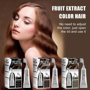 80ml Black Fruit Hair Dye Cream Plant Extract Hair Dye Essen