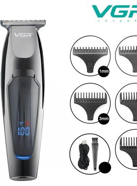 VGR Hair Trimmer Professional Hair Clipper LED Display Hair
