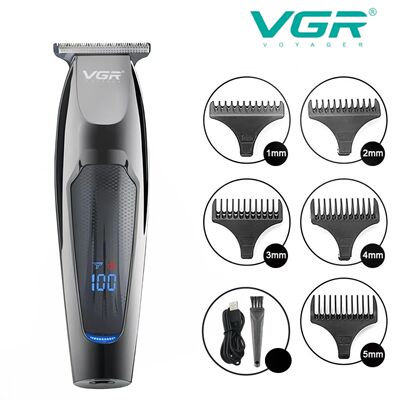 VGR Hair Trimmer Professional Hair Clipper LED Display Hair
