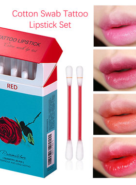 20pcs  Lipstick Cotton SwabTattoo Lipstick Non-Stick Long