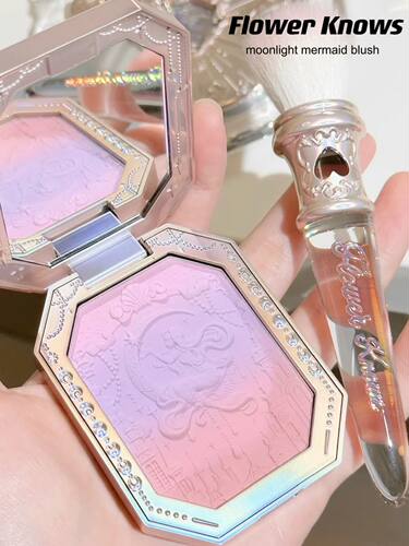 Flower Knows Cheek Blush Moonlight Mermaid Tri-Color Gradien