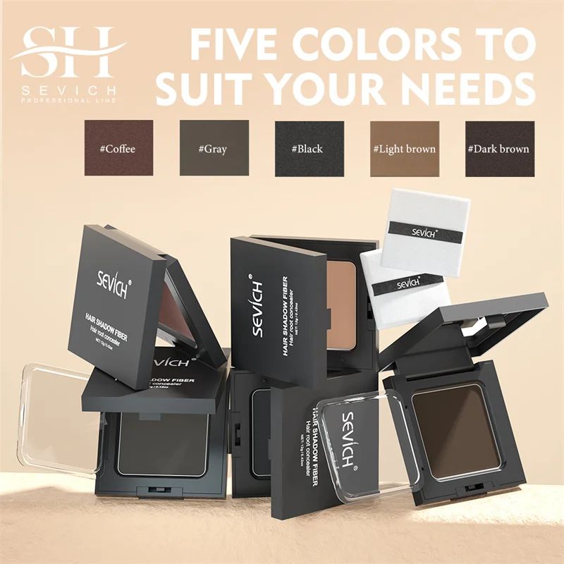 Sevich 5 Colors 12g Hair Shadow Powder Waterproof Hairline E